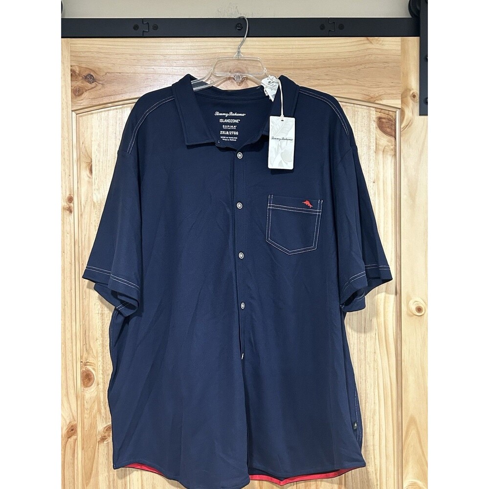 Tommy Bahama Island Zone Supima Cotton Navy Bull Full Bottom Up 2XLB